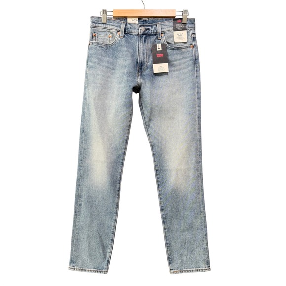 Levis 512 Jeans 30x30 Selvedge Mens Slim Taper Light Wash Stretch Denim